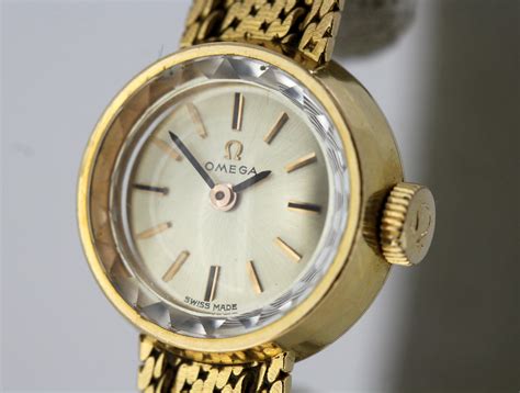 omega gold ladies watch|ladies gold omega watch 1960.